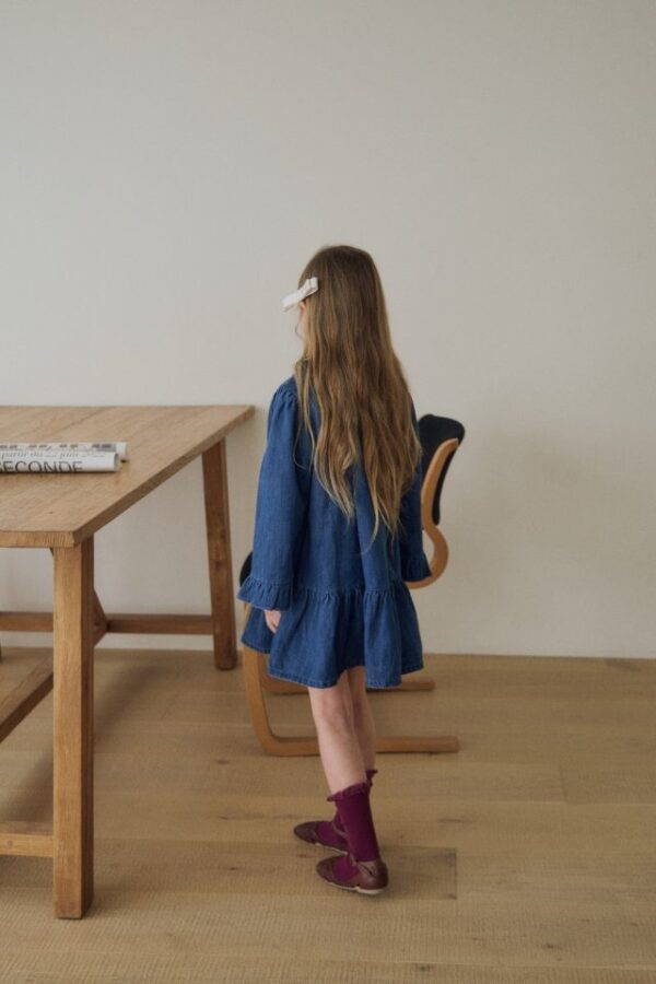 9433FCF3-8F2D-4E18-A54C-AF0257F66A9D 〖預購〗Lily 拾光質感水洗丹寧連身裙