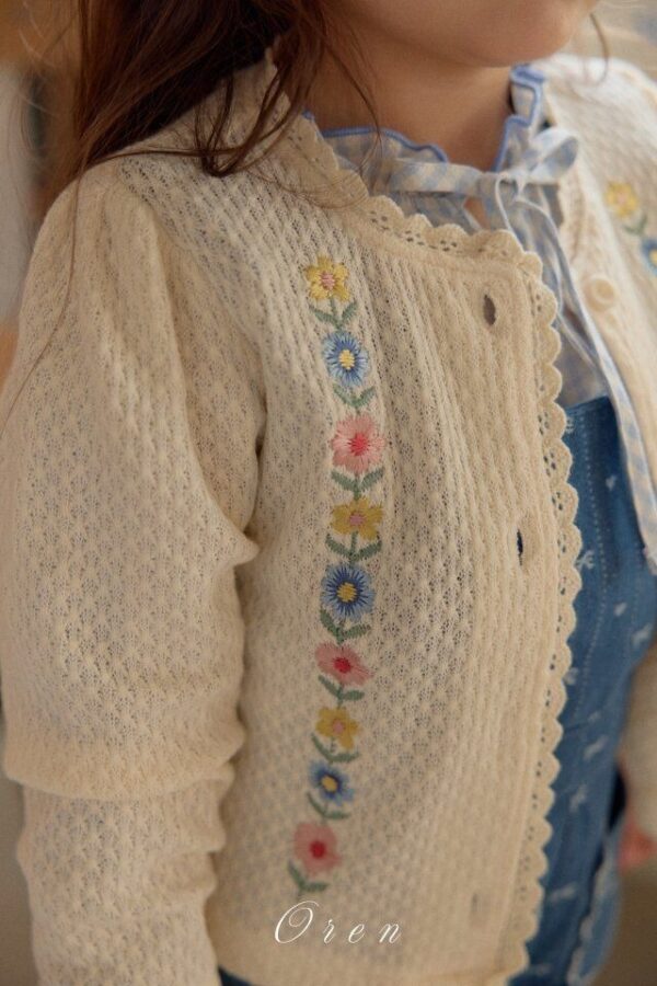 C8D3F4D4-6189-4512-80A2-FE7D832C5289 〖預購〗Colette 花卉刺繡開襟外套