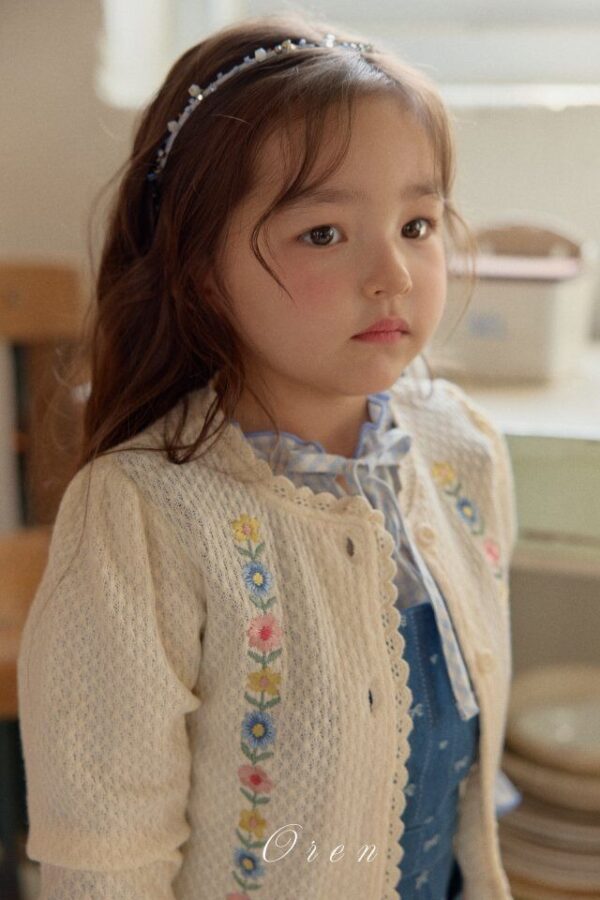 E0E315C4-EDA3-4C3D-9B9C-97D49512E067 〖預購〗Colette 花卉刺繡開襟外套