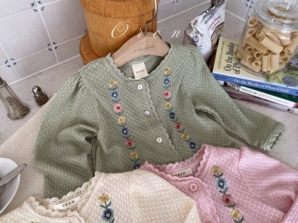 FB611DA3-41AC-42F2-842B-4CE8859B6A05 〖預購〗Colette 花卉刺繡開襟外套