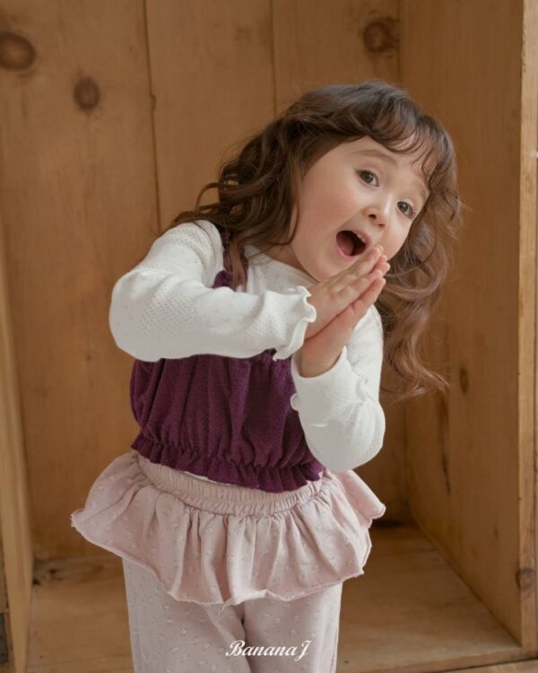 047C8329-5CAA-4FC6-823F-2D79FB4AC8A5 〖預購〗Rosy 舒柔花瓣邊鬆緊縮口褲