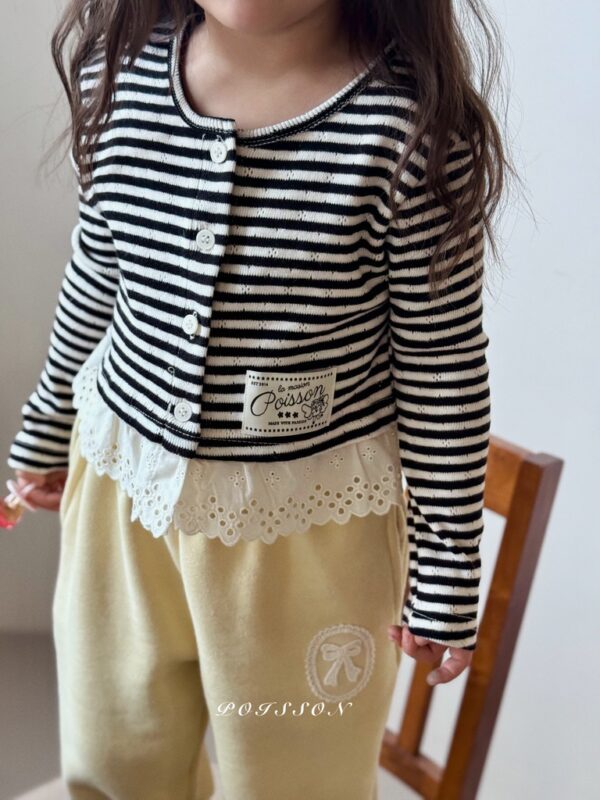 0C86E190-FAA7-403A-880D-2074ED6FC43B_1_105_c 〖預購〗Eloi 蕾絲拼接舒柔開襟衫