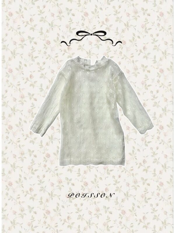 1017B372-5CE3-448A-A1AC-CF42C714A73D_1_105_c 〖預購〗長版內搭蕾絲雕花襯衫