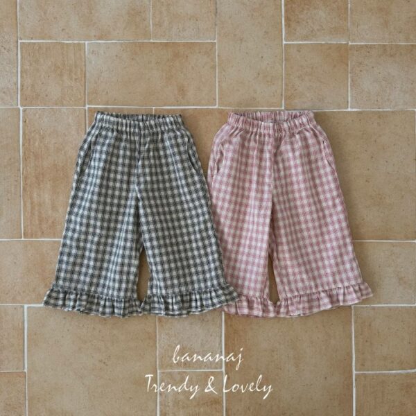 16B85D3E-4753-4955-80D9-0AE689F41767 〖預購〗Hershey 格紋拼接舒柔休閒褲