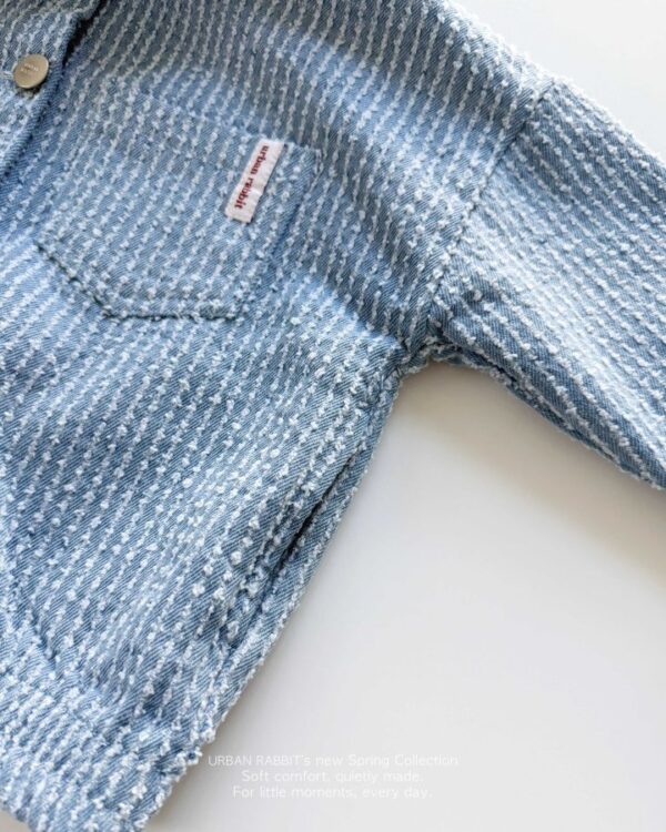 217E7F8A-4AFF-4B9A-AA73-5A10370958D8 〖預購〗微風感丹寧襯衫外套