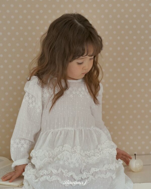 28FAFEC1-3B64-4441-B35F-A1DC90C0536F 〖預購〗Blanc 純淨感蕾絲刺繡連身洋裝