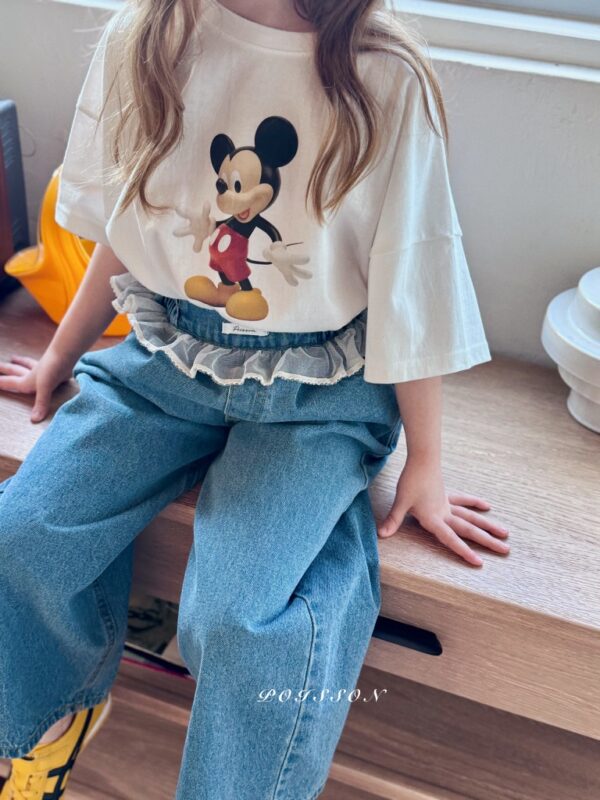 34679410-0855-4EA7-8EF2-F907E4DB737A_1_105_c 〖預購〗Chouchou 蕾絲飾邊牛仔褲