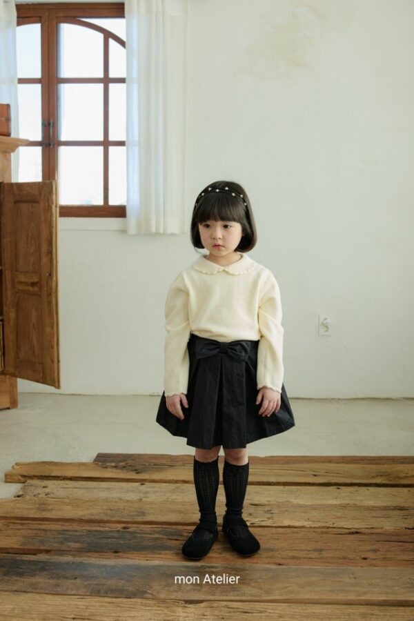 350B6513-2115-490C-9A83-26A0A8DF6B69 〖預購〗繫住春光蝴蝶結裝飾短褲裙