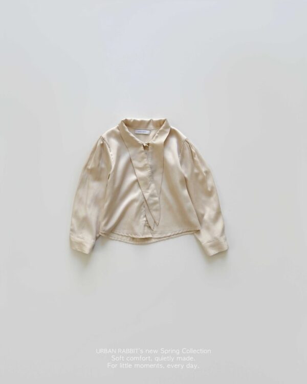 4275E478-FC2E-495F-BFE3-F0B0C9EFA4BC 〖預購〗絲滑垂墜領結飄帶感襯衫