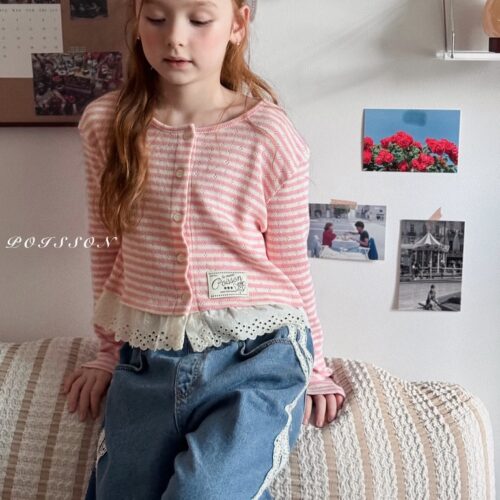 42B7F547-FAFF-4FB7-BD80-652240439E92_1_105_c 〖預購〗Eloi 蕾絲拼接舒柔開襟衫