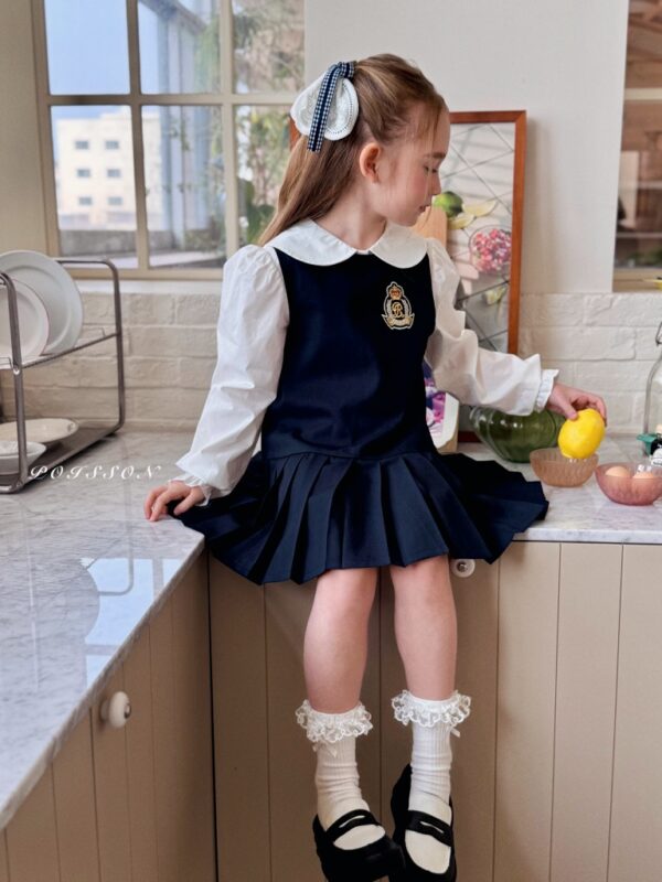 4FF2EF06-D20E-4F49-8D3F-B67174F97AB1_1_105_c 〖預購〗經典學院藍百褶洋裝