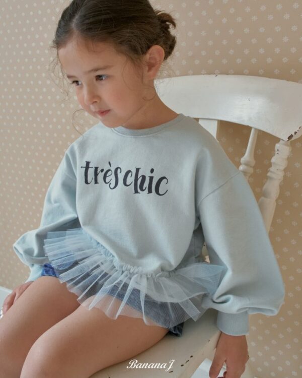 593FCCAC-F7DD-4BE9-BFD6-7FDFB163D471 〖預購〗Très Chic 網紗拼接衛衣