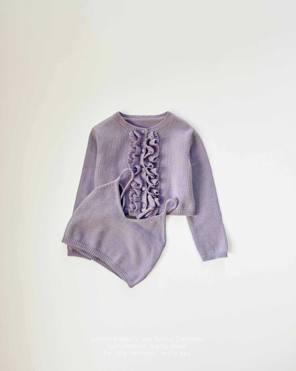 5C351773-C96E-48C9-B744-9D49AC03C9B3 〖預購〗法式荷葉疊穿針織套裝