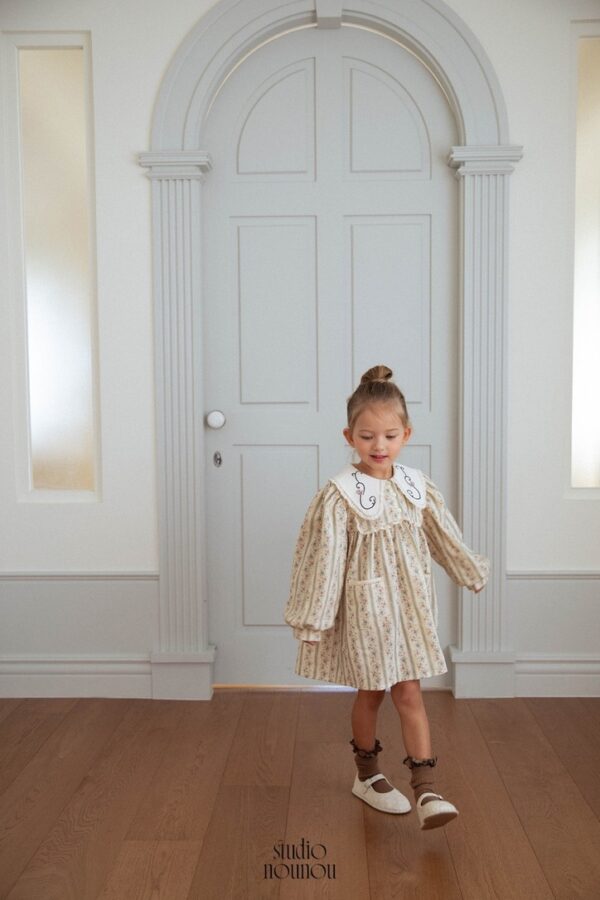 6C97D1A5-2809-4E50-AABD-B5D418CE1FE5_1_105_c 〖預購〗花徑信箋領片洋裝