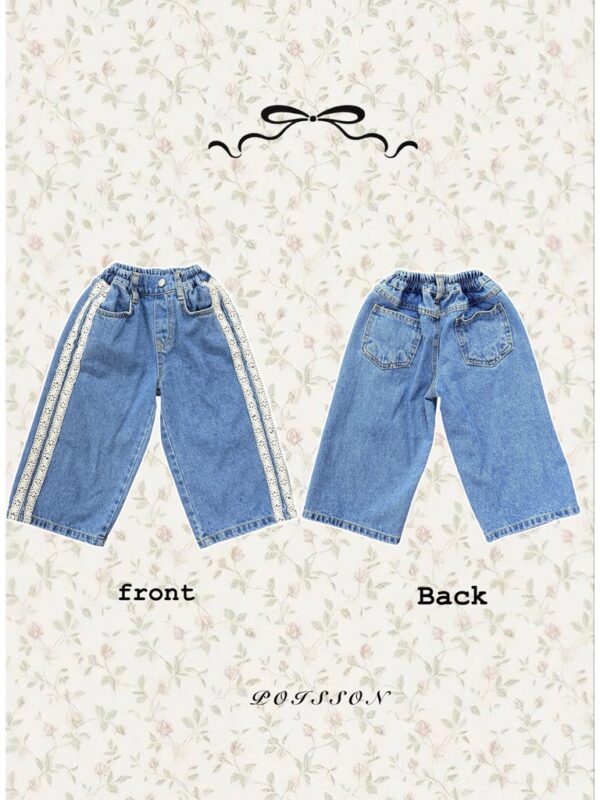 816005CD-E7EE-4B1D-A094-1B4C46524895_1_105_c 〖預購〗側邊蕾絲拼接質感休閒長褲