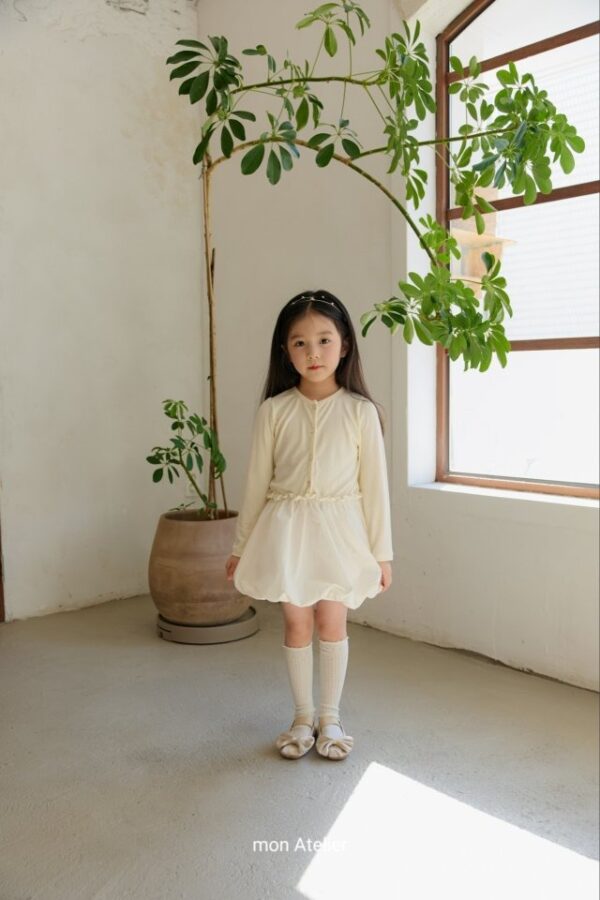 8518FF02-F051-4AF0-B439-3BD6A2FA8418 〖預購〗空氣感立體澎袖連身裙