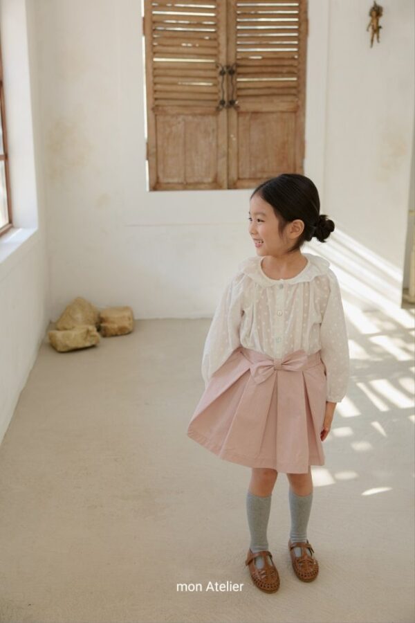 87509362-709E-4399-A531-F4F1B8DC73A8 〖預購〗繫住春光蝴蝶結裝飾短褲裙