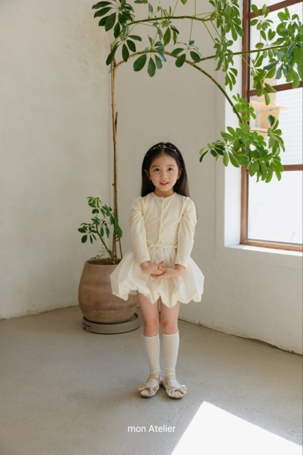 87947AB6-C8BA-43CE-867B-A7A6D2AA97F0 〖預購〗空氣感立體澎袖連身裙