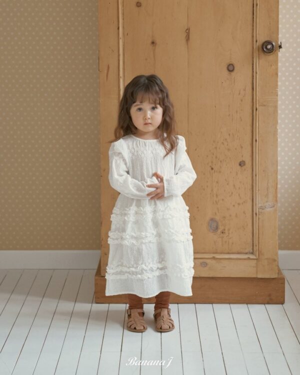 AC5B488F-6CA2-426E-9063-DBBCD0AFA570 〖預購〗Blanc 純淨感蕾絲刺繡連身洋裝