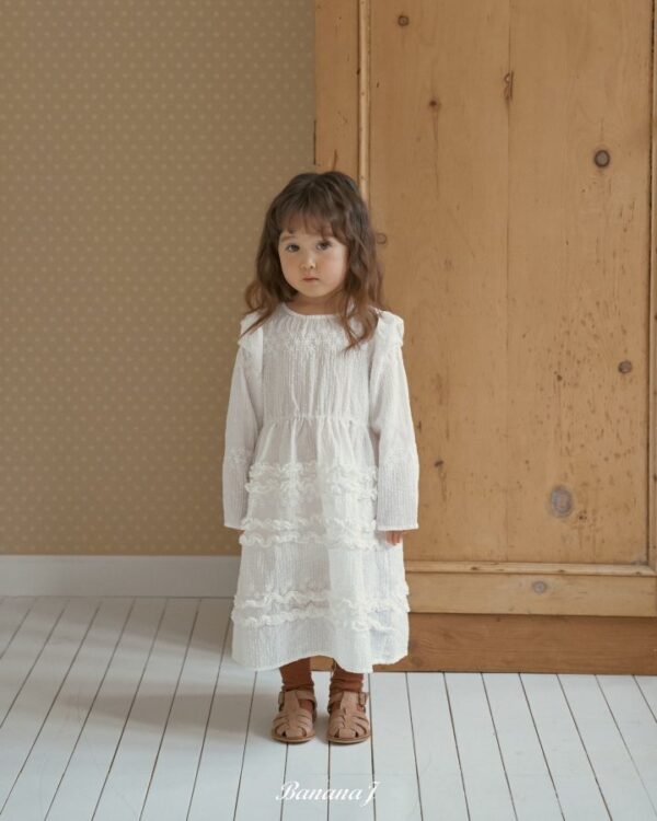 AEF314ED-8808-4BE8-A40E-245A671DCEE3 〖預購〗Blanc 純淨感蕾絲刺繡連身洋裝