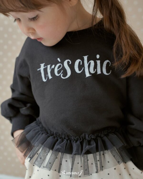 B91BC34A-41D6-46F8-9A1A-89A5F3CAD060 〖預購〗Très Chic 網紗拼接衛衣