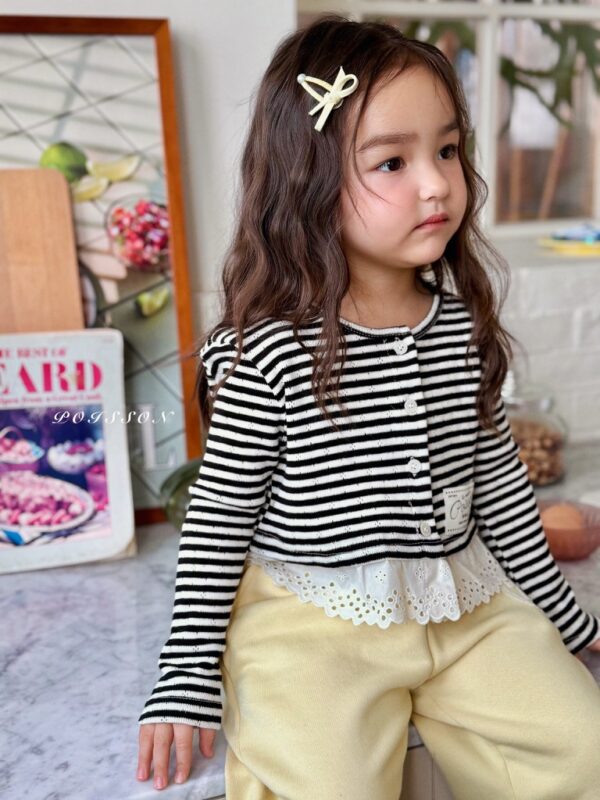 BB9805BE-875E-4CC7-B5D6-2CDC0131B080_1_105_c 〖預購〗Eloi 蕾絲拼接舒柔開襟衫