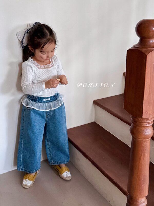 CC264BB0-69E8-47D9-9720-77DB51ADE611_1_105_c 〖預購〗Blanc 柔霧感蕾絲飾邊上衣