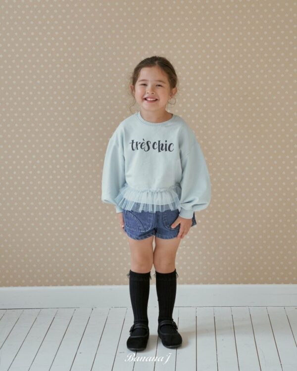 CDB9367C-0C05-4699-B8C8-0D5DD4FF4A7A 〖預購〗Très Chic 網紗拼接衛衣