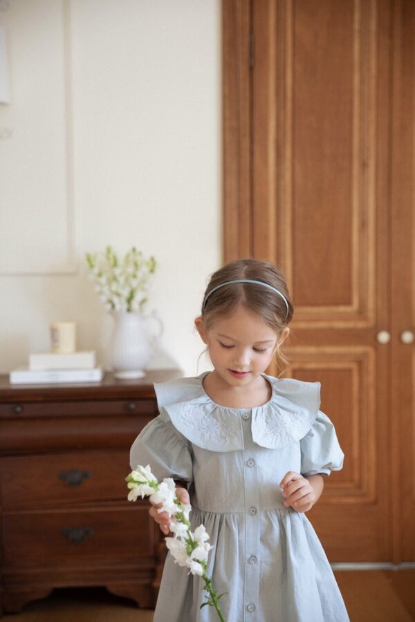 〖預購〗沈靜午後工藝刺繡洋裝