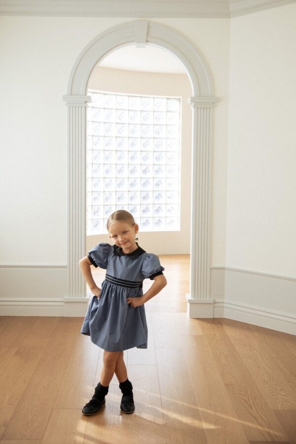 F3067B60-14F3-4CEF-94FD-91F265486ED3_1_105_c 〖預購〗星塵緞帶澎袖洋裝