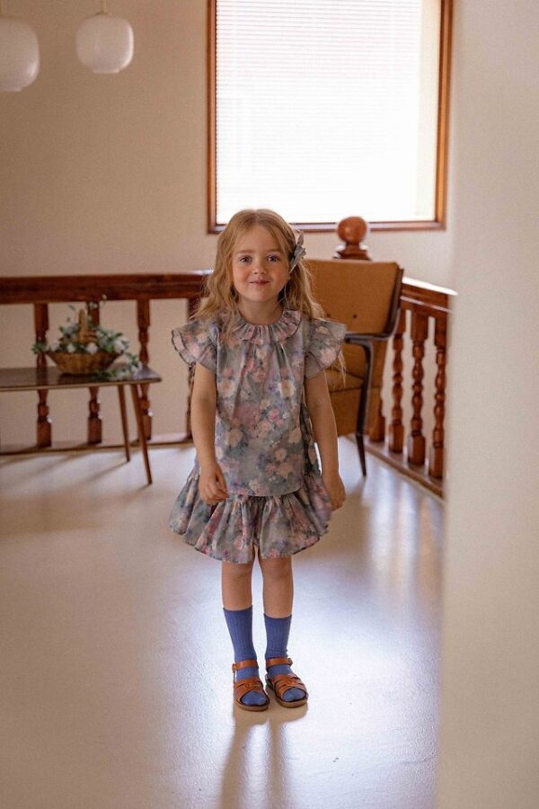 107F6F55-8FCD-4E2B-9B55-D3820427DA33 〖預購〗莫內印象法式荷葉邊上衣