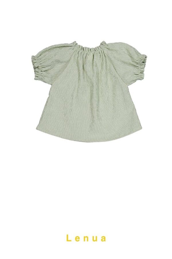 158F0940-6118-4F7E-8228-710FA9E8A6B2 〖預購〗漫步塞納河褶邊上衣