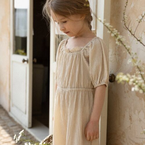 19560516-2981-46A1-85F6-EA440C0DEDBF 〖預購〗稜角亞麻連身裝