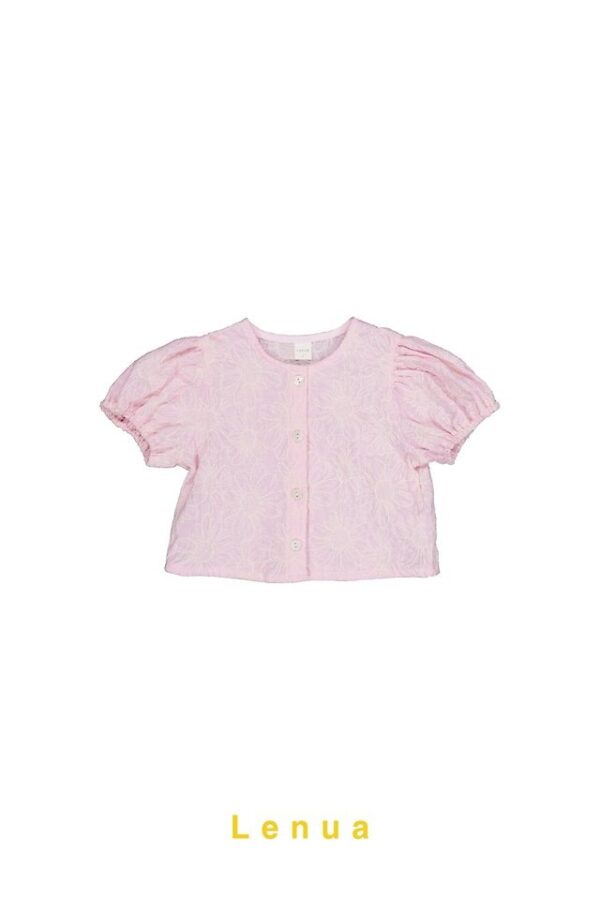 43315E22-3765-4E26-BBA7-C85AD1D1978C 〖預購〗吉維尼花園澎袖短上衣