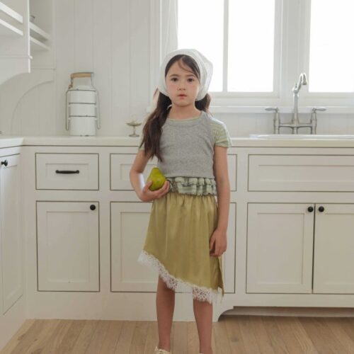 〖預購〗絲滑緞面不規則長裙