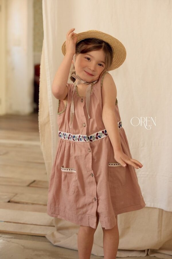 5E6496BA-E9F9-4D1E-8D52-879C48A8AECA 〖預購〗琥珀晨跡亞麻連身裙