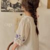 62E8009C-050D-46C6-8467-D76EA041A5B0 〖預購〗晨間小花拓印上衣