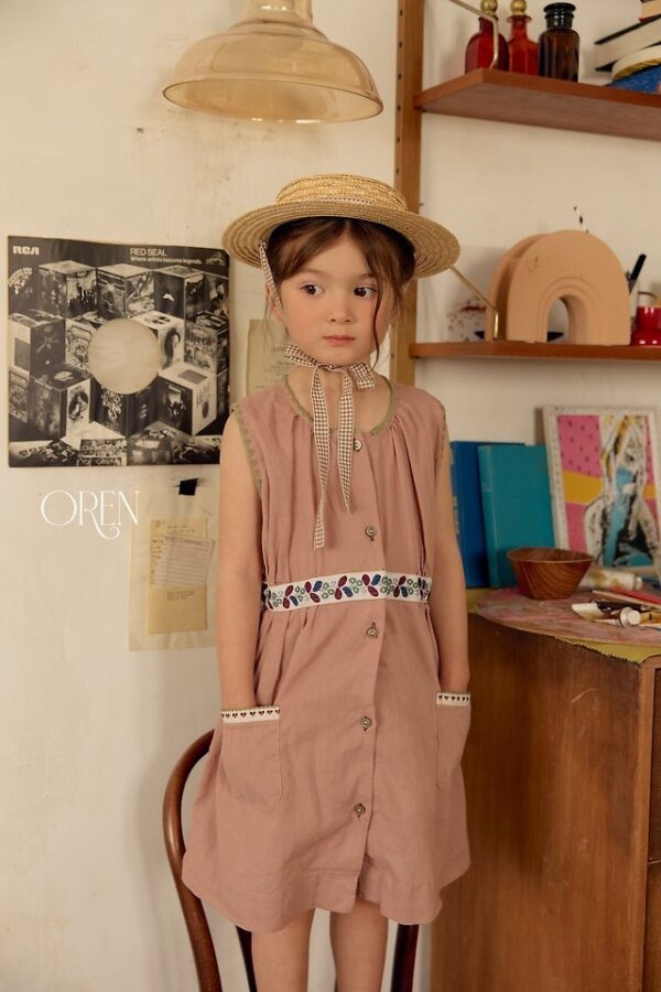 688B9414-E4C8-4E30-B0D9-3E114E9B8C52 〖預購〗琥珀晨跡亞麻連身裙