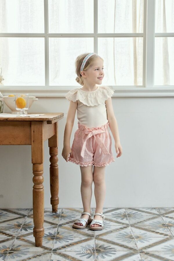 80474633-01E2-45D5-8637-A2BD301A0372 〖預購〗蕾絲領片拼接上衣