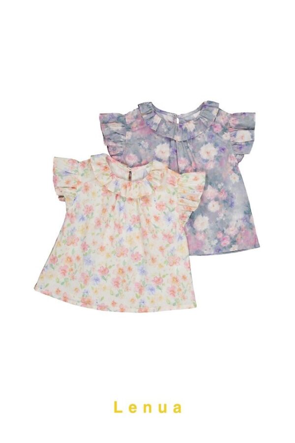 8D905A65-1A8C-4D7B-91BB-93E5EEA24EB4 〖預購〗莫內印象法式荷葉邊上衣