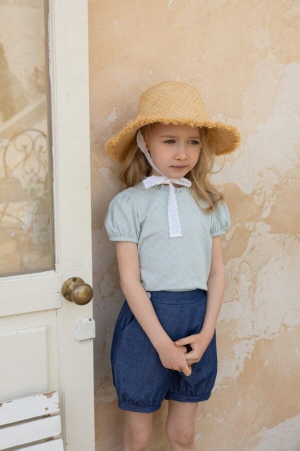 93D236EE-C0D5-4EB0-8D00-885FADCE5239 〖預購〗褶皺雲朵澎袖衫