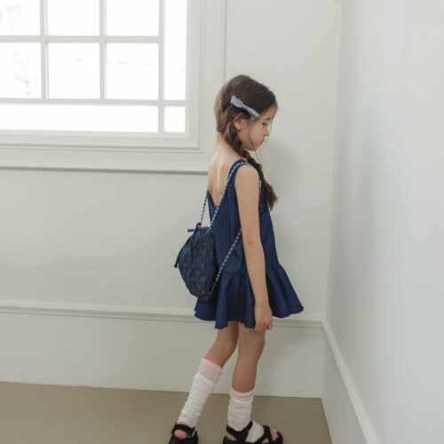 A1D575C2-F8FA-4CA4-9981-C0C2D95259F6 〖預購〗原色丹寧迷你洋裝