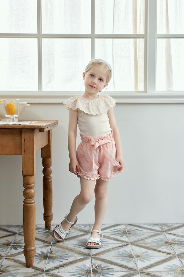 BE22BF37-2CA1-4D67-917F-592F5B1571E8 〖預購〗蕾絲領片拼接上衣