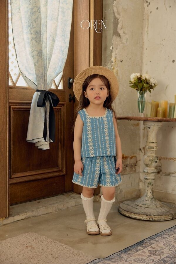 C6A34E75-183F-4641-933C-0B7649B5E707 〖預購〗珍珠藍細褶刺繡套裝