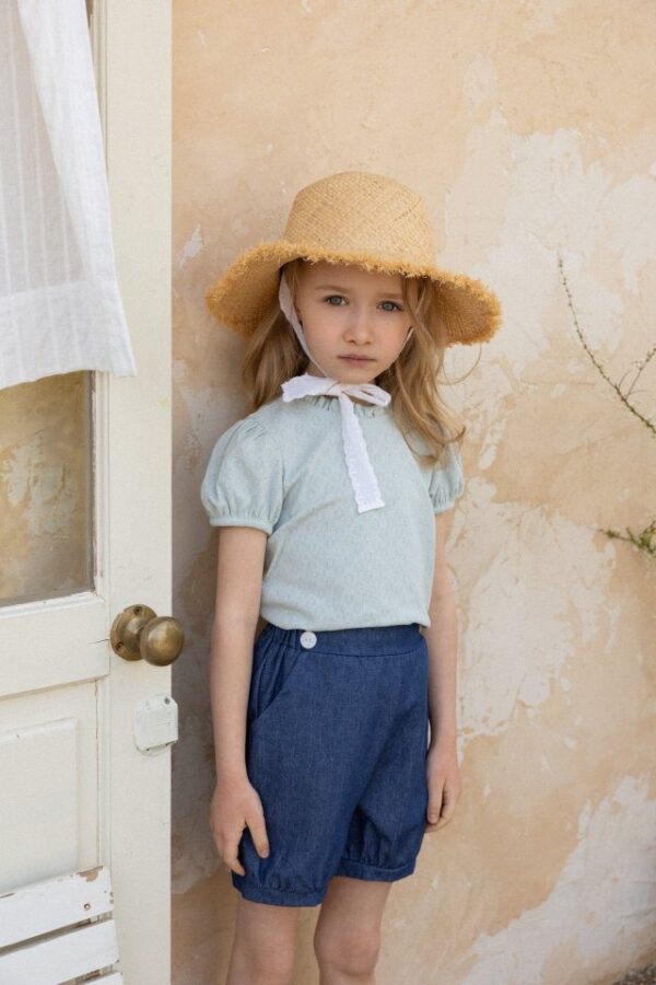 CB92A066-8A28-4544-9BDA-39A114FD7FA2 〖預購〗褶皺雲朵澎袖衫