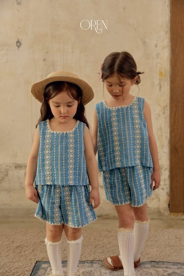 CC798B19-61C1-4878-9A50-BF1A1B297AE4 〖預購〗珍珠藍細褶刺繡套裝