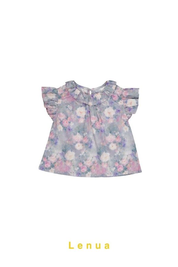 D0B822B9-D7A6-4F6C-8674-39D15699F8C5 〖預購〗莫內印象法式荷葉邊上衣