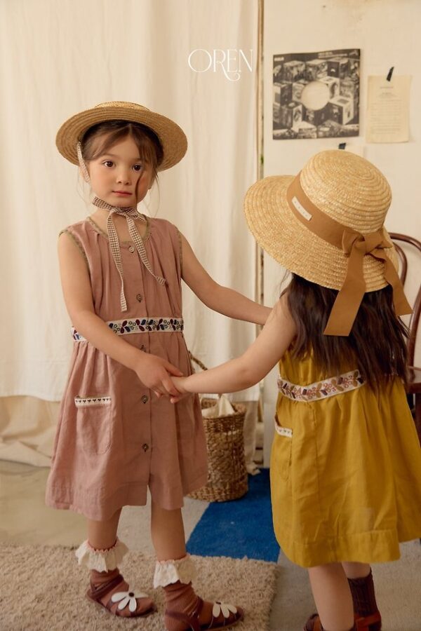 D505EE3D-7C6C-4C09-85EF-003B6A21A5B2 〖預購〗琥珀晨跡亞麻連身裙