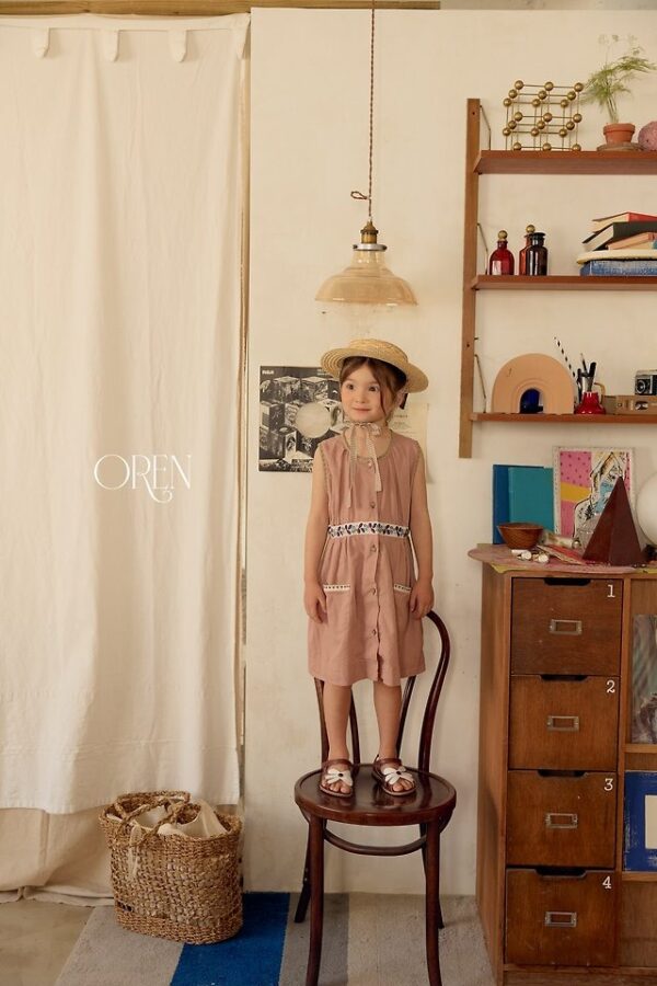 ECD8C040-6C55-4E48-B465-0A993B0B5A24 〖預購〗琥珀晨跡亞麻連身裙