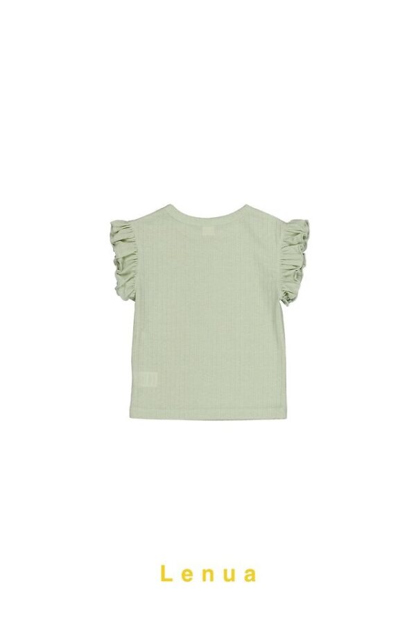 F7A87CE5-37E6-4785-8080-B57F2C3478EC 〖預購〗維也納之光荷葉邊上衣